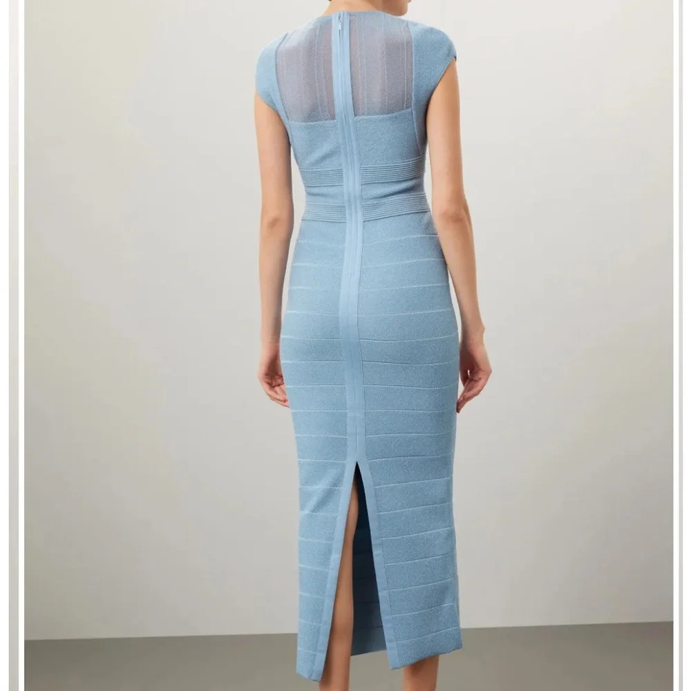 Herve Leger Sheer Bustier Gown - Picture 2 of 10